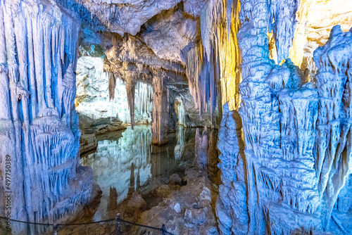 fotografie della grotta di nettuno a capo caccia
