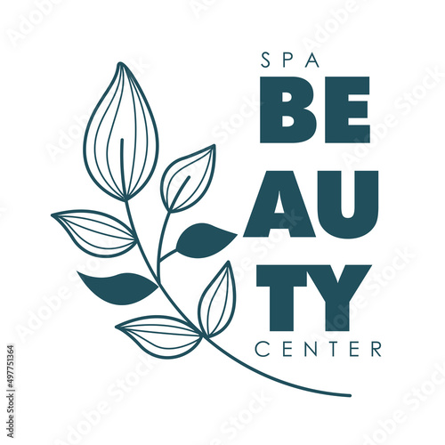 spa beauty center emblem