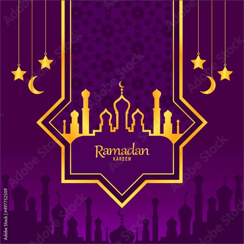 Islamic design ramadan and eid mubarak