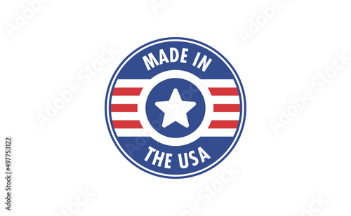 Free Download Made in America badge. United States patriotic symbol. American label. USA emblem. - GFXLoad