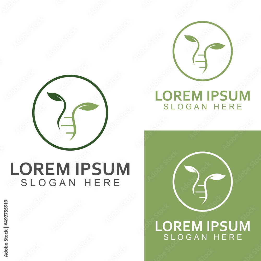 DNA vector logo. Modern medical logo, with vector illustration template design DNA vector logo. Modern medical logo, with vector illustration template design