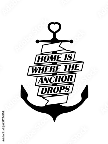 Zuhause Anker fällt 