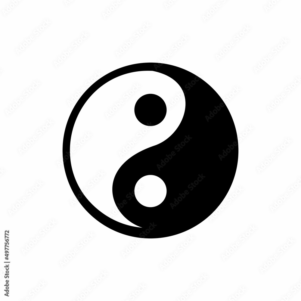 yin and yang icon, yin and yang vector sign symbol yin and yang icon, yin and yang vector sign symbol