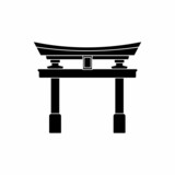 temple symbol icon, temple symbol vector sign symbol