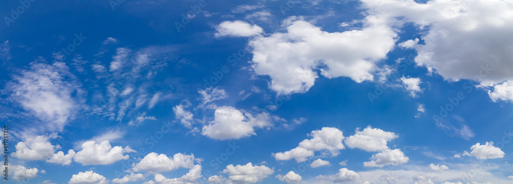 Panorama Blue sky and white clouds. Vivid sky on white cloud. Panorama Blue sky and white clouds. Vivid sky on white cloud.