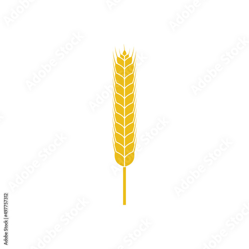 Wheat ear icon logo. Vector. Isolated.