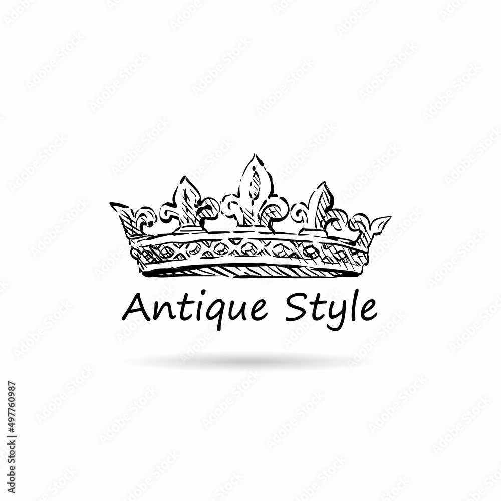Hand drawn ornament decorative element. Logo design, vector illustration Hand drawn ornament decorative element. Logo design, vector illustration