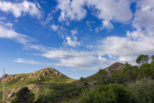 View from Sa Gramola mountain in Mallorca (Spain)