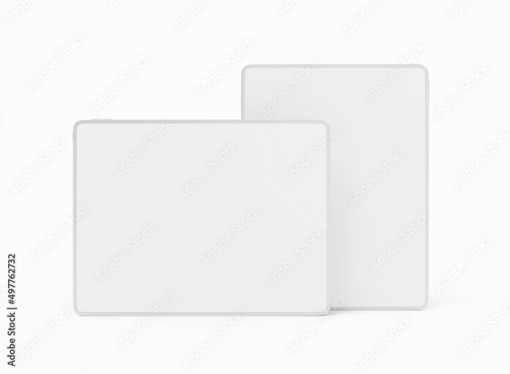3d Set of Tablet Screens Mockup 3d Set of Tablet Screens Mockup