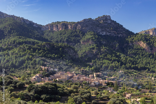 Town of Estellenc in the mountains of Mallorca (Spain)