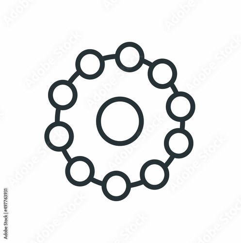 Decentralized Algorithm Symbol Modern Simple Vector Icon