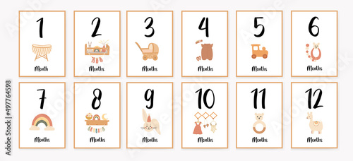 Children's cards for the first 12 months of a child is life. Gifts for a boy or a girl for the first year of a child is life. Capture all the special moments of the baby s first year of life