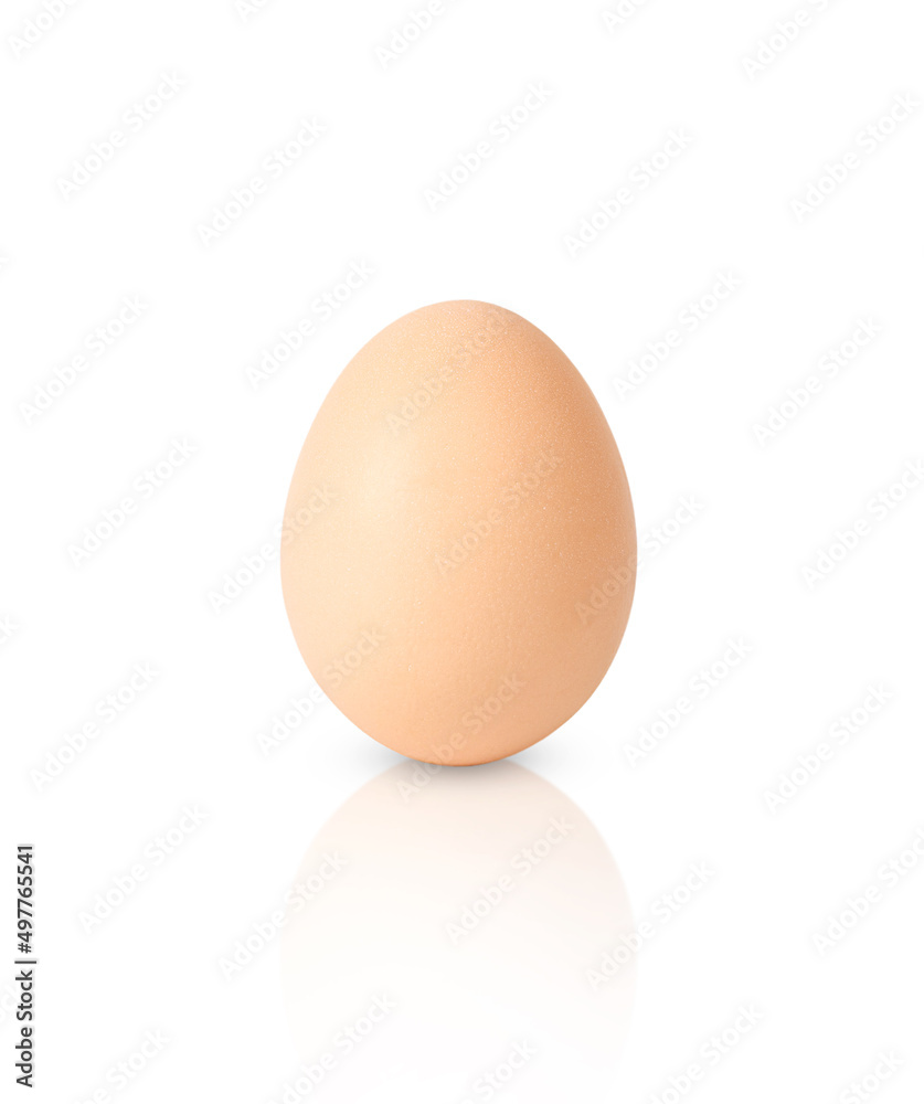 Perfect chicken egg isolated on white background Perfect chicken egg isolated on white background