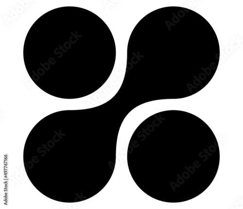 Metaball, connected dots, circles pattern, texture element