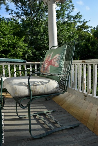 Chair on porch