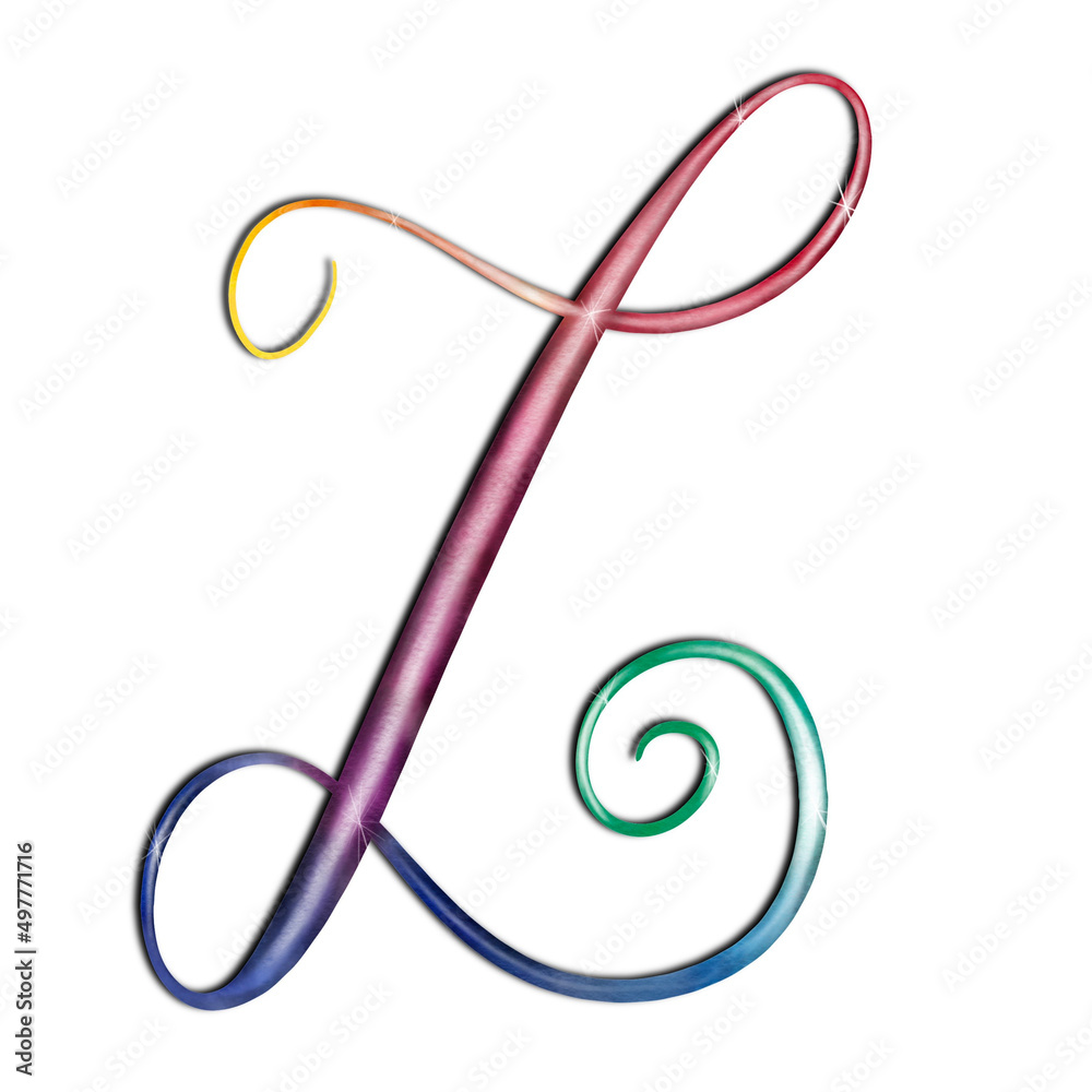 letter z watercolor with shine effect letter z watercolor with shine effect