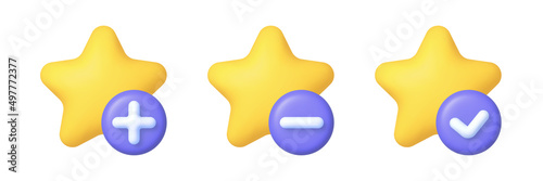 3d star for decoration design. Quality design element. Vector isolated design element. Vector 3d illustration
