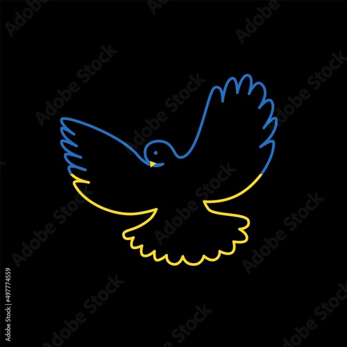 the dove of peace in the war with Ukraine