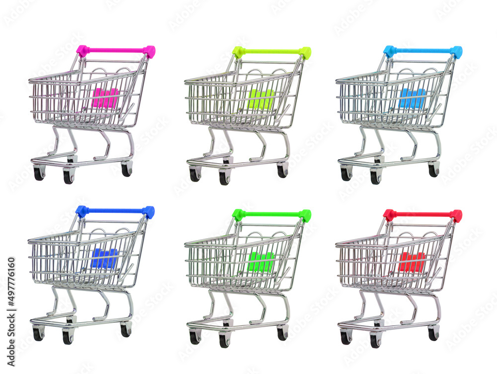 supermarket basket isolated on white background supermarket basket isolated on white background