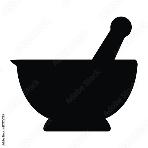 mortar with pestle