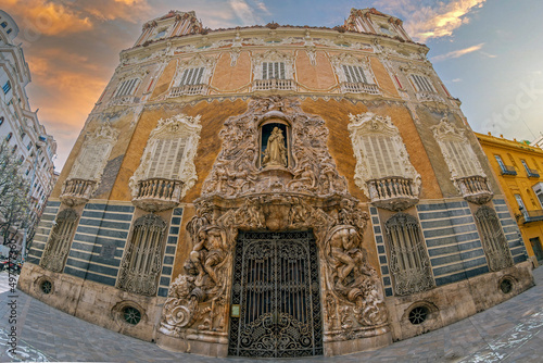 Facade of The National Museum of Ceramics and Sumptuary Arts, Valencia, Spain