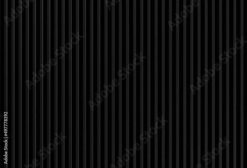 Fototapeta Naklejka Na Ścianę i Meble -  For the background, a modern wall seamless pattern covering with vertical wood slats is used, copy space, 3d rendering illustration