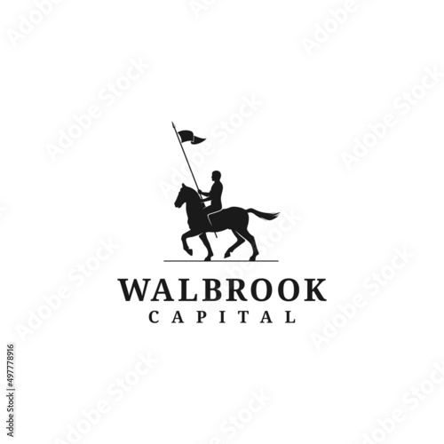 Fotografiet cavalry horse soldiers logo inspiration
