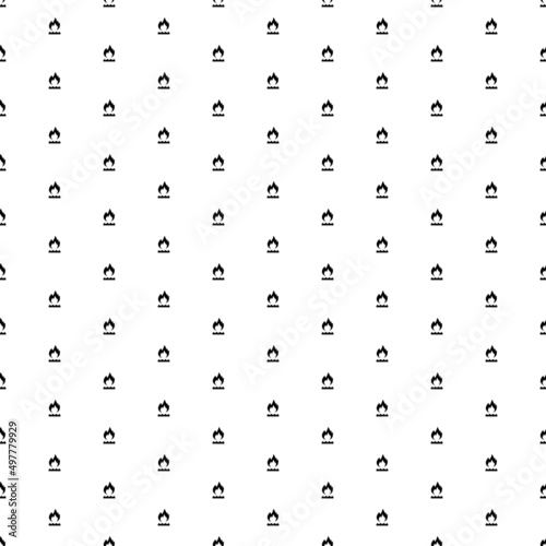 Square seamless background pattern from black gas symbols. The pattern is evenly filled. Vector illustration on white background