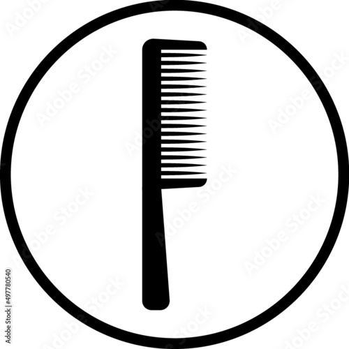 Hairbrush. Hair brush illustration. Comb vector icon isolated