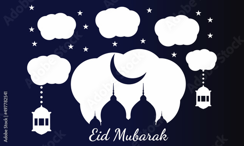 Eid Mubarak Vector Illustration 
