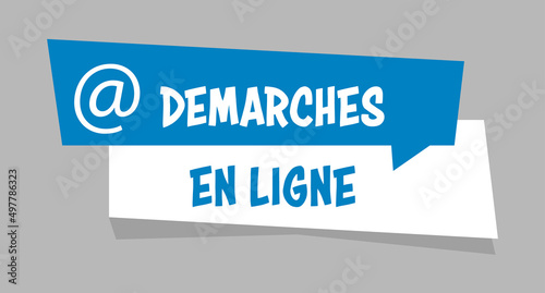 Logo démarches en ligne.