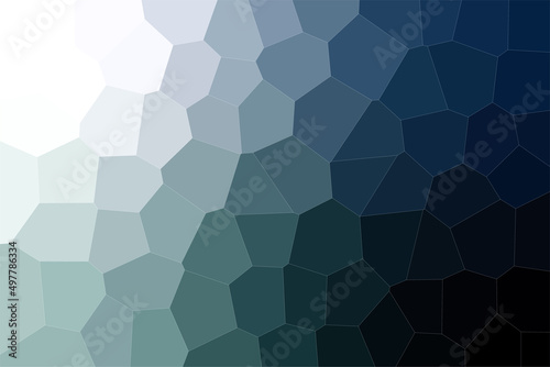 White, blue, and black low poly rock texture pattern background.