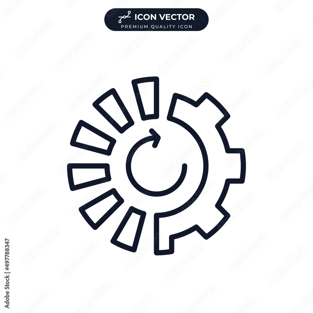 progress icon symbol template for graphic and web design collection logo vector illustration