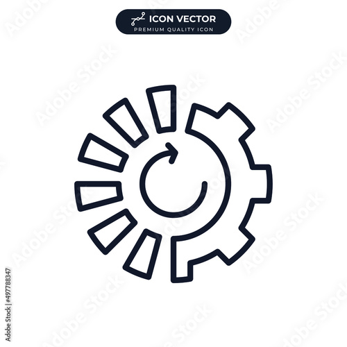 progress icon symbol template for graphic and web design collection logo vector illustration