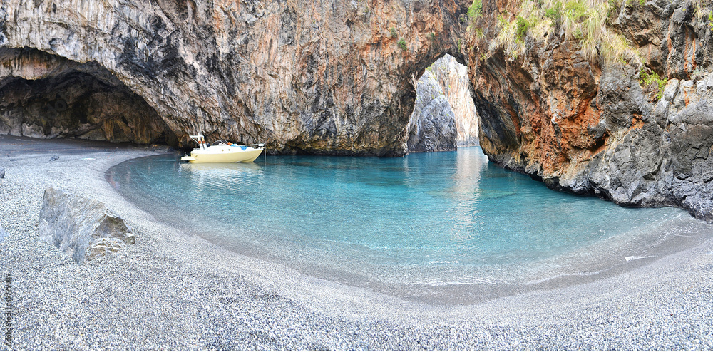 Spiaggia Arcomagno San Nicola Arcella Calabria Italia 