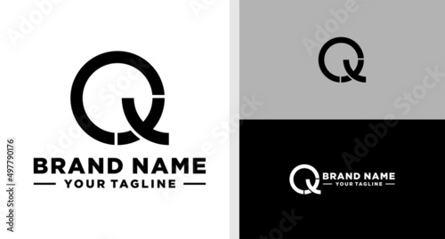 QX LOGO MONOGRAM LINE EDITABLE