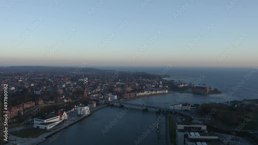 Aerial panoramic cityscape of Sonderborg (Dan. Sønderborg), city in Southern Denmark
Aerial panoramic cityscape of Sonderborg (Dan. Sønderborg), city in Southern Denmark