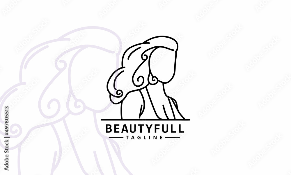 woman line art vector illustration design woman line art vector illustration design