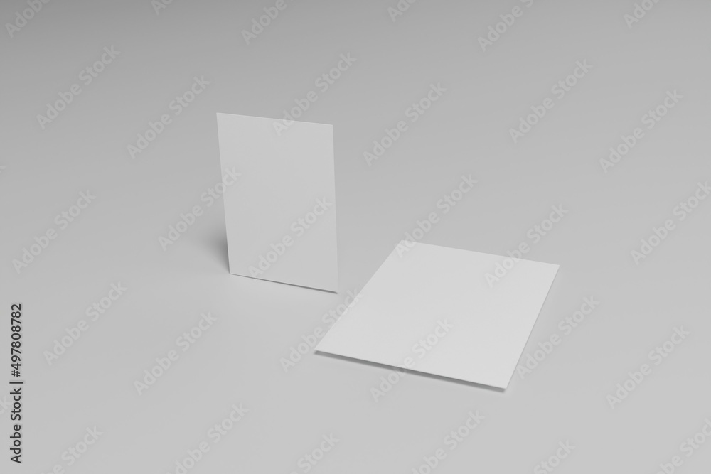 Naklejka premium Flyer mockup a4 a5