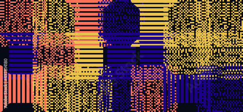 Strange Vector Shapes Collection. Geometric figures, distortion.