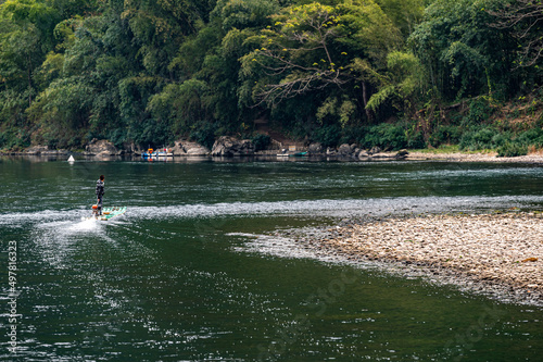 Scenery of the Lijiang River Scenic Spot in Guilin, Guangxi, China