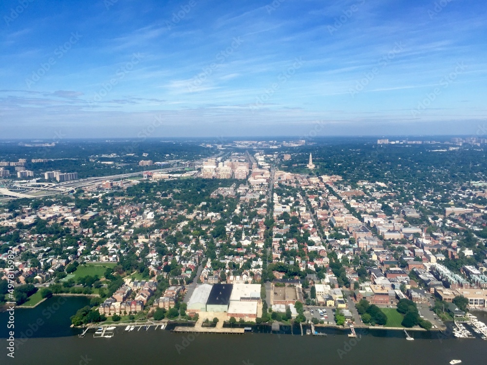Naklejka premium Descent into DCA