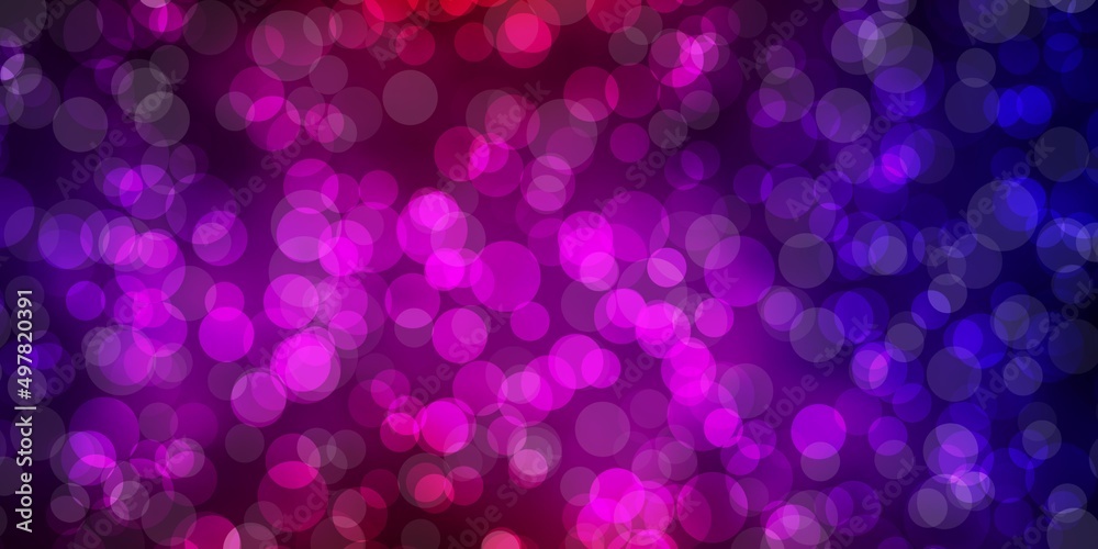Dark Blue, Red vector backdrop with circles. Dark Blue, Red vector backdrop with circles.