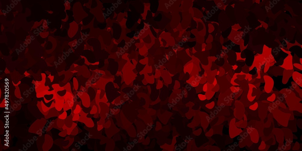 Dark pink, red vector template with abstract forms.