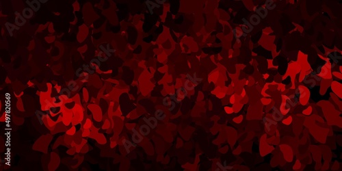 Dark pink, red vector template with abstract forms.