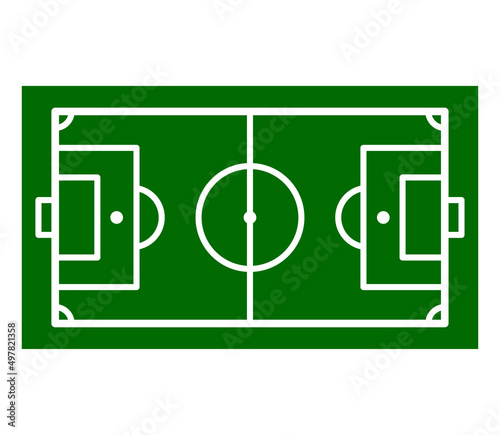 Soccer field icon vector logo design template © alya
