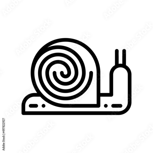 snail line style icon. vector illustration for graphic design, website, app. EPS 10