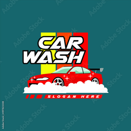 Clean Car Wash Logo Design Ideas