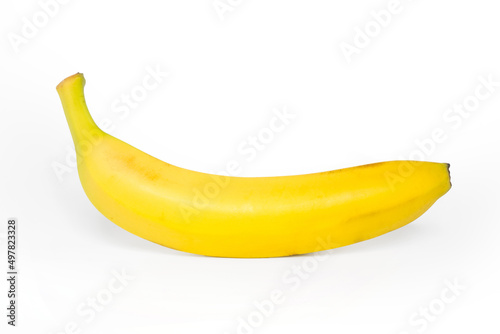Yellow bananas with white background