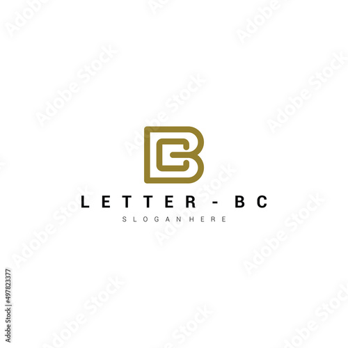 Letter bc logo icon design template premium vector Premium Vector